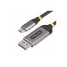 Cable usb tipo c a displayport startech 3m - macho - macho - gris - negro