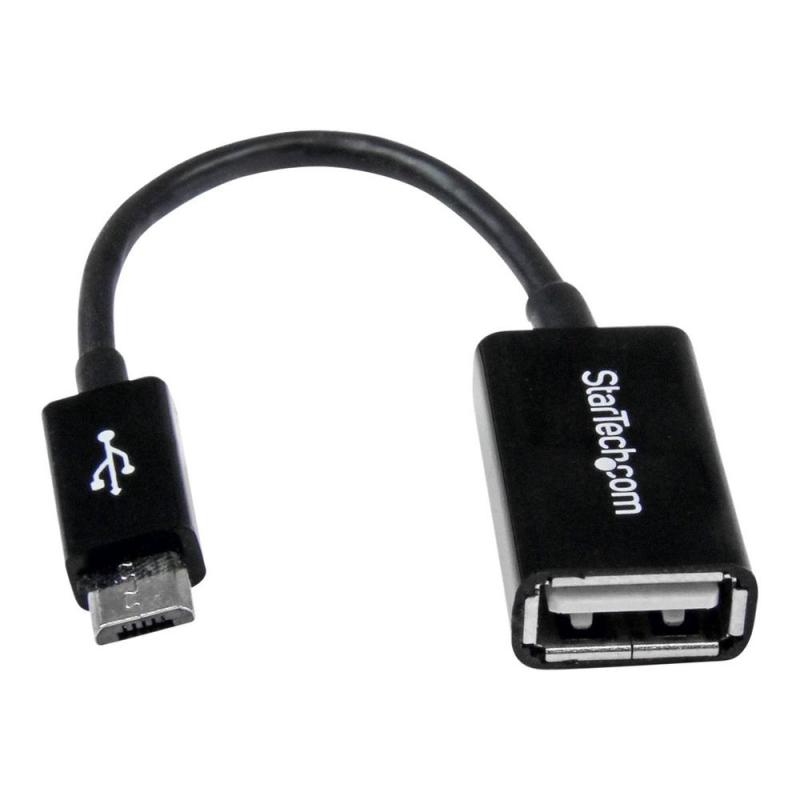 Cable micro usb tipo b a usb tipo a startech macho - hembra - negro