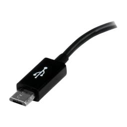 Cable micro usb tipo b a usb tipo a startech macho - hembra - negro