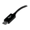 Cable micro usb tipo b a usb tipo a startech macho - hembra - negro