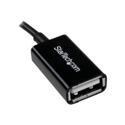 Cable micro usb tipo b a usb tipo a startech macho - hembra - negro