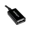 Cable micro usb tipo b a usb tipo a startech macho - hembra - negro