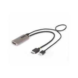 Adaptador hdmi a displayport startech 0.3m - macho - hembra - gris