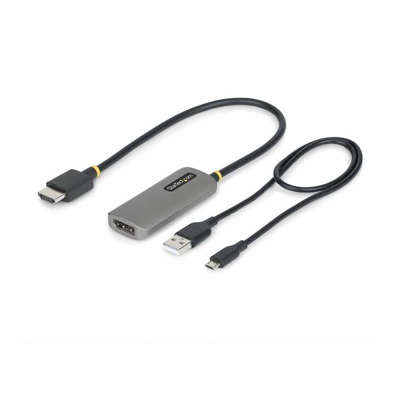 Adaptador hdmi a displayport startech 0.3m - macho - hembra - gris