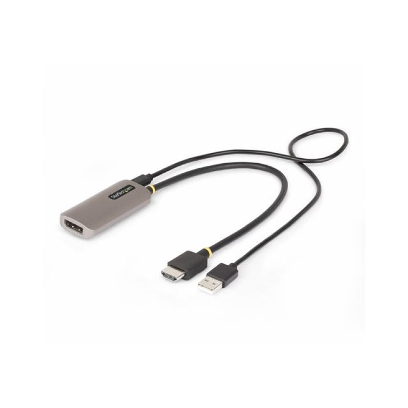 Adaptador hdmi a displayport startech 0.3m - macho - hembra - gris