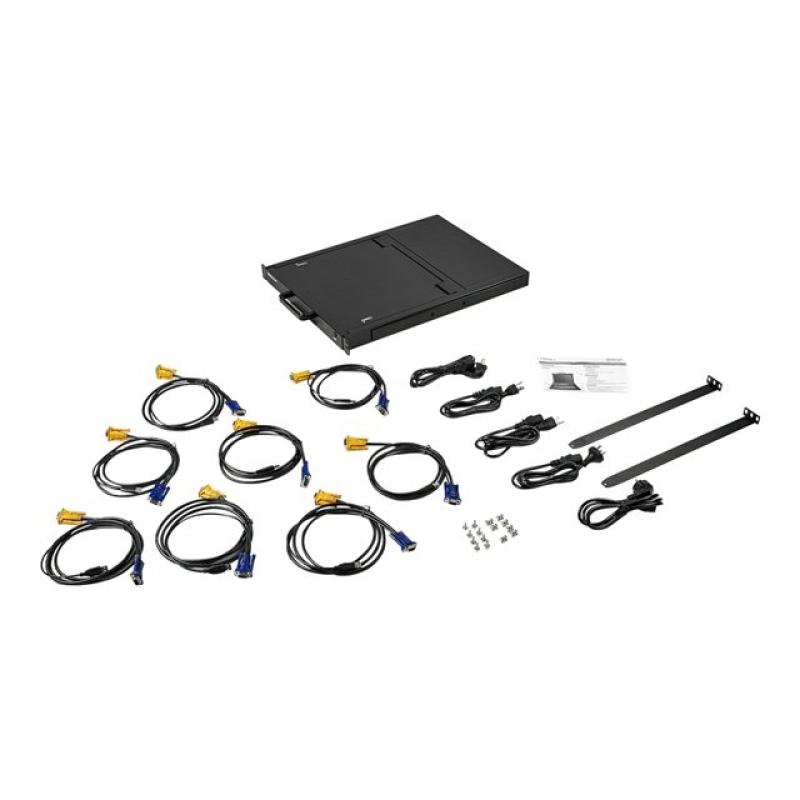Consola kvm startech de montaje en rack de servidores 17 pulgadas