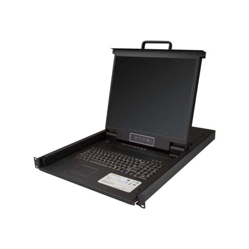Consola kvm startech de montaje en rack de servidores 19 pulgadas
