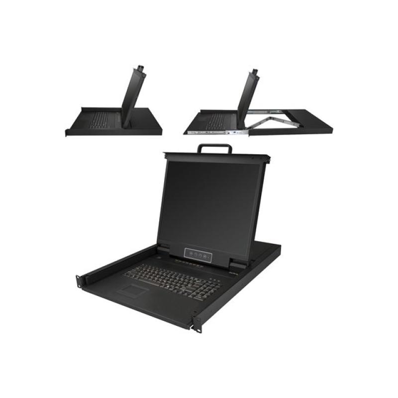 Consola kvm startech de montaje en rack de servidores 19 pulgadas