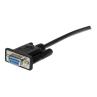 Cable db9 startech 1m - macho - hembra - negro