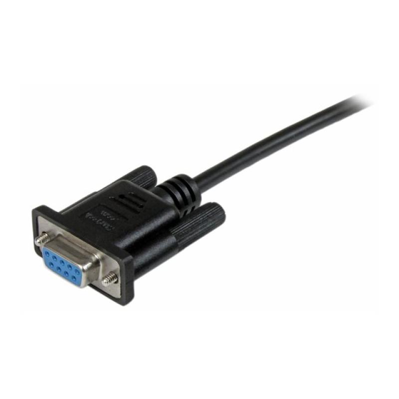 Cable db9 startech 1m - hembra - hembra - negro