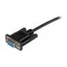 Cable db9 startech 1m - hembra - hembra - negro