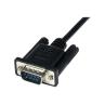 Cable db9 startech 1m - macho - hembra - negro