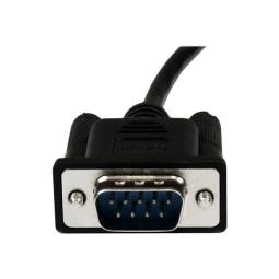 Cable db9 startech 1m - macho - hembra - negro