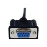 Cable db9 startech 1m - macho - hembra - negro