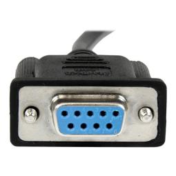 Cable db9 startech 2m - hembra - hembra - negro
