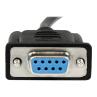 Cable db9 startech 2m - hembra - hembra - negro