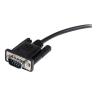 Cable db9 startech 3m - macho - hembra - negro
