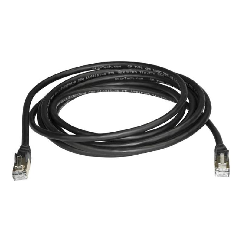 Cable de red startech latiguillo rj45 stp cat6a 3m negro