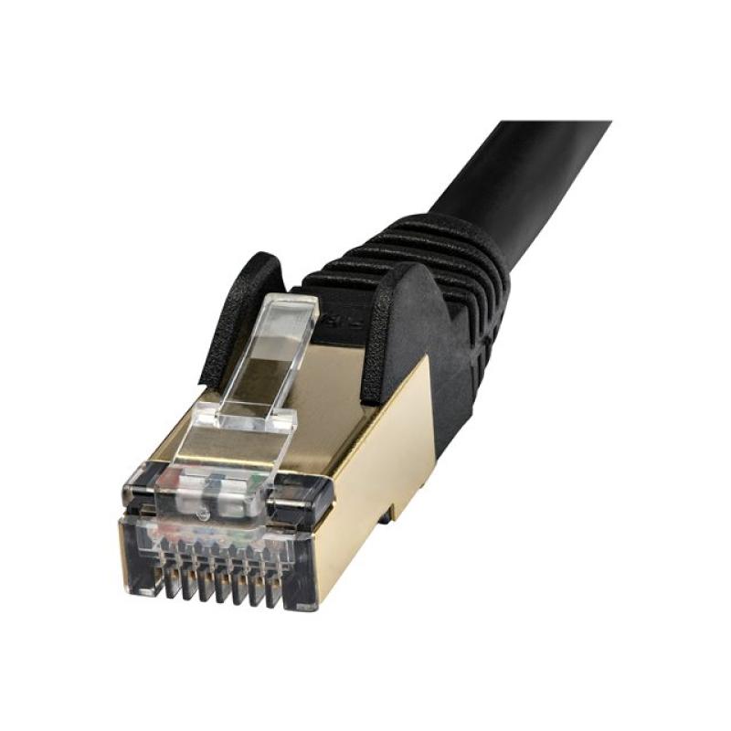 Cable de red startech latiguillo rj45 stp cat6a 7m negro