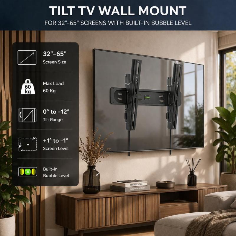 Soporte de pared ewent vesa hasta 65 pulgadas 400x400mm max 60kg