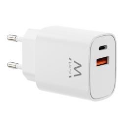 Cargador ewent ew1326 30w usb tipo a - usb tipo c