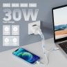 Cargador ewent ew1326 30w usb tipo a - usb tipo c