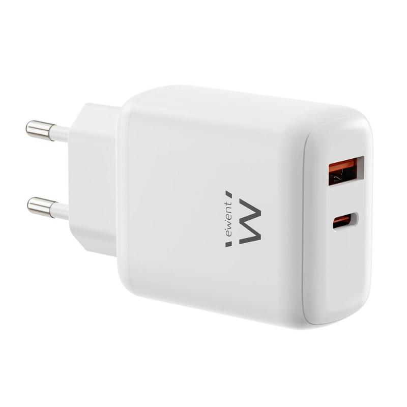 Cargador ewent ew1329 45w usb tipo a - usb tipo c
