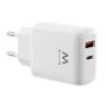Cargador ewent ew1329 45w usb tipo a - usb tipo c