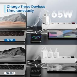 Cargador ewent ew1333 95w 2x usb tipo c - usb tipo a