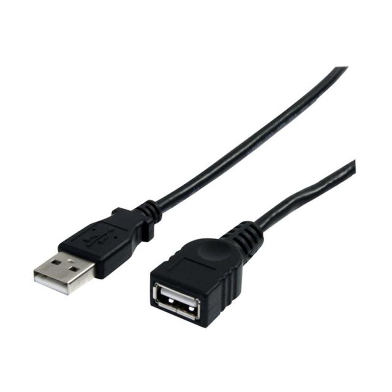 Cable usb 2.0 startech 1.8m - macho - hembra - negro
