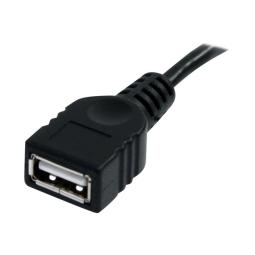 Cable usb 2.0 startech 1.8m - macho - hembra - negro