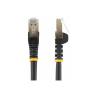 Cable de red startech latiguillo rj45 stp cat6a 1m negro