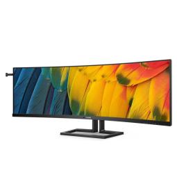 Monitor led 44.5 pulgadas philips 45b1u6900c - 00 curvo - dqhd - dp - hdmi - usb tipo c - 75hz - 4ms - vesa 100x100