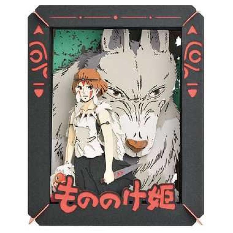 Princesa mononoke & san paper theater 10x8x4 cm la princesa mononoke