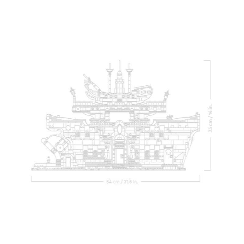 Lego one piece restaurante flotante baratie