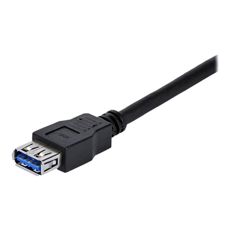 Cable usb 3.0 startech 1m - macho - hembra - negro