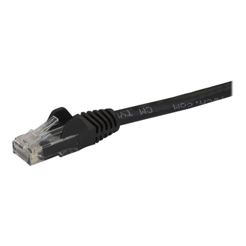 Cable de red startech latiguillo rj45 utp cat6 15m negro