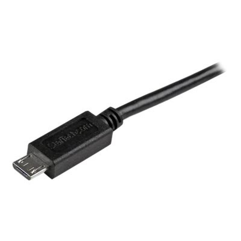 Cable micro usb tipo b a usb tipo a startech 0.5m - macho - macho - negro