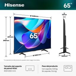 Tv hisense 65 pulgadas qled 4k uhd - 65a6s - smart tv