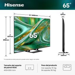 Tv hisense 65 pulgadas mini led 4k uhd - 65e8s - smart tv