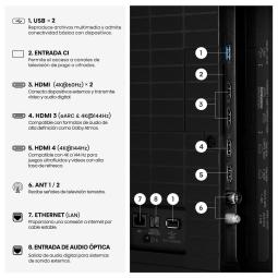 Tv hisense 65 pulgadas mini led 4k uhd - 65e8s - smart tv