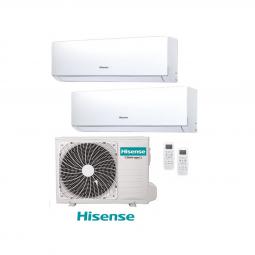 Conjunto 2x1 aire acondicionado hisense  inverter - wifi -  unidad exterior 4.472 frig + unidad interior 3.010 frig + unidad int