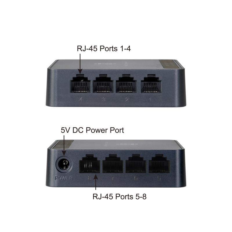 Switch sobremesa level one 8 puertos fast ethernet 10 - 100