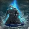 Godzilla minus one art vignette godzilla(2023) atomic breath image ver.