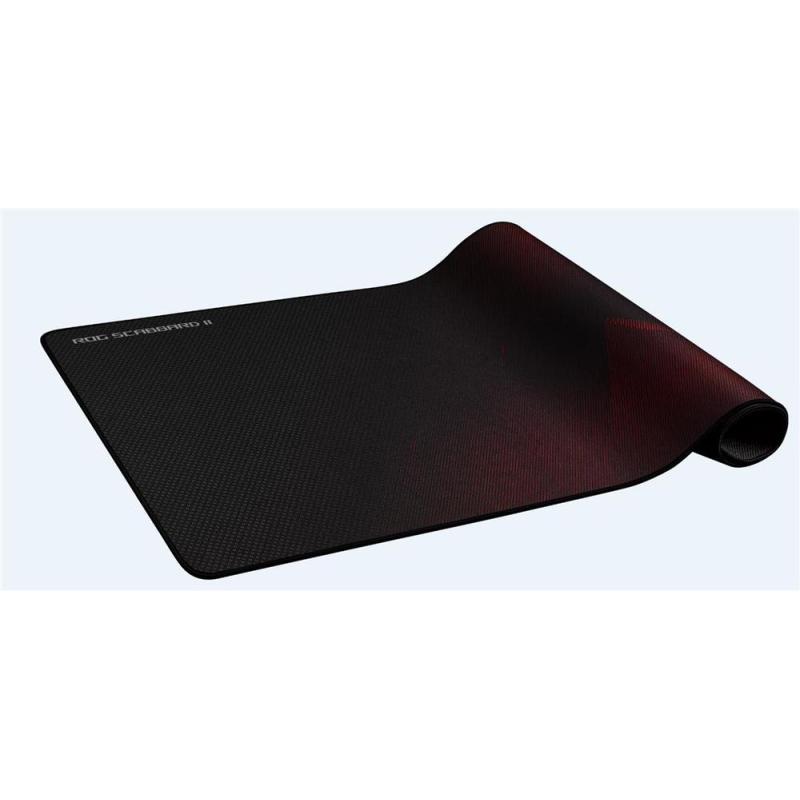Alfombrilla asus rog scabbard ii antideslizante - repele polvo - aceite - agua - 40x90 cm 90mp0210 - bpua00