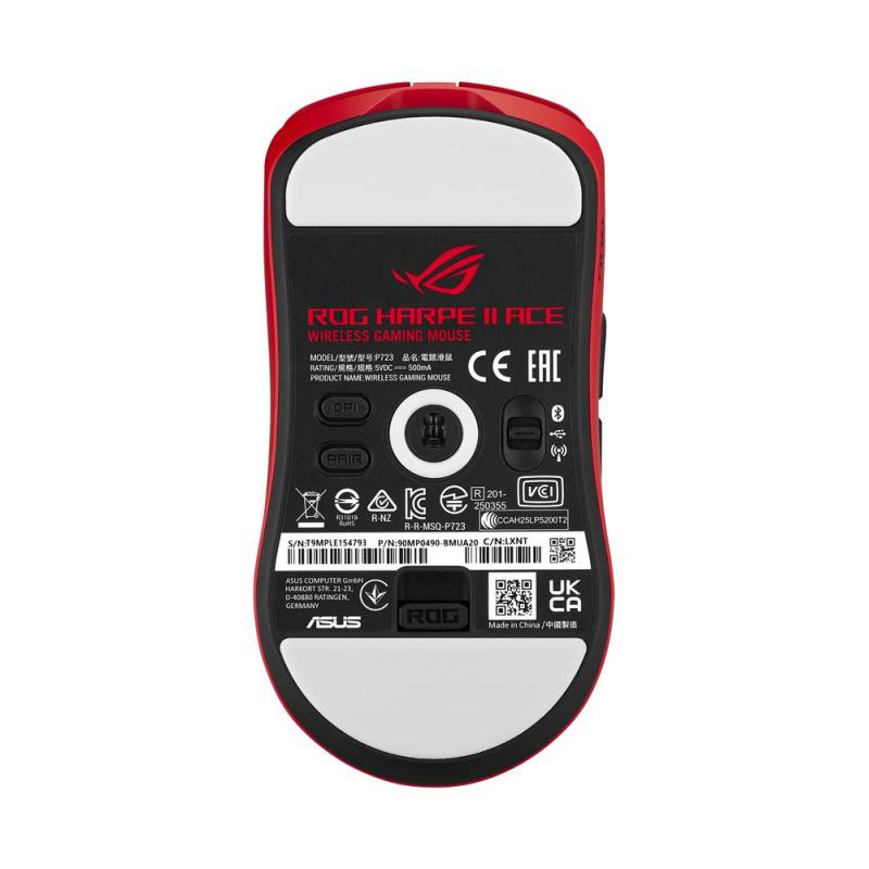 Raton inalambrico gaming asus rog harpe ii ace rojo