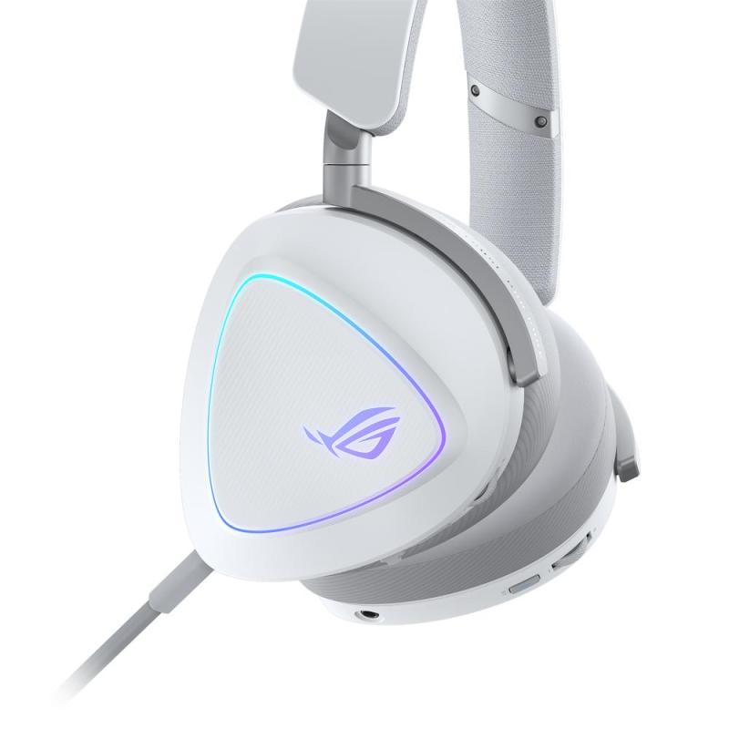 Auriculares gaming asus rog delta ii inalambrico blanco