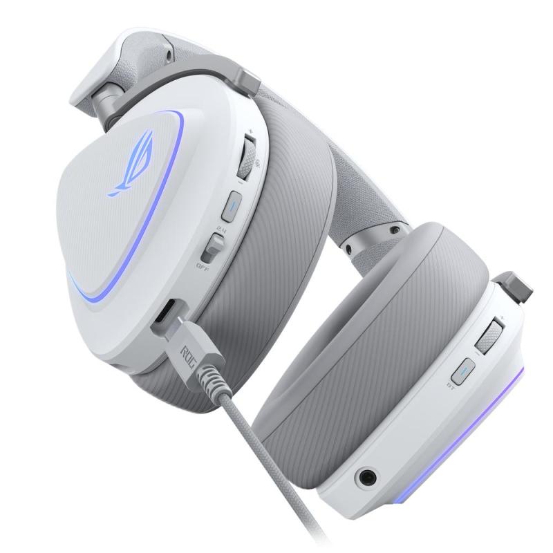 Auriculares gaming asus rog delta ii inalambrico blanco