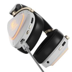 Auriculares gaming asus rog delta ii - kjp inalambrico blanco