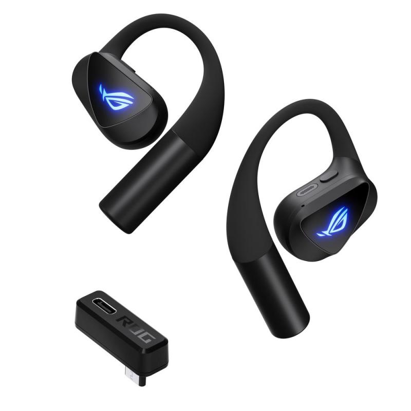 Auriculares asus rog cetra open inalambrico negro